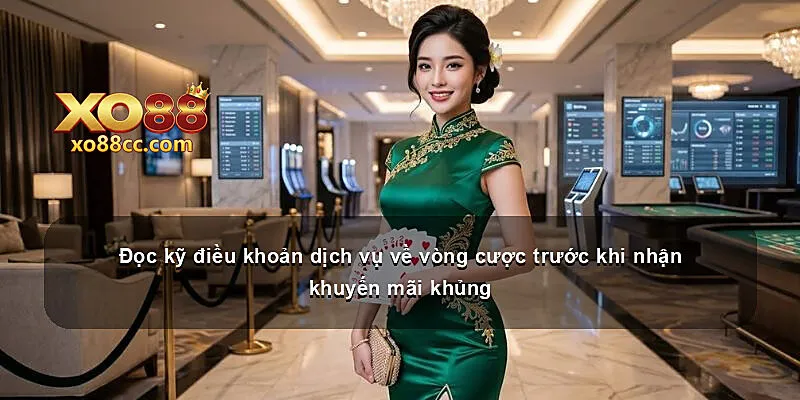 Đọc kỹ điều khoản dịch vụ về vòng cược trước khi nhận khuyến mãi khủng