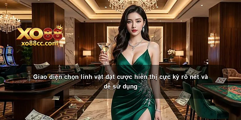 Giao diện chọn linh vật đặt cược hiển thị cực kỳ rõ nét và dễ sử dụng