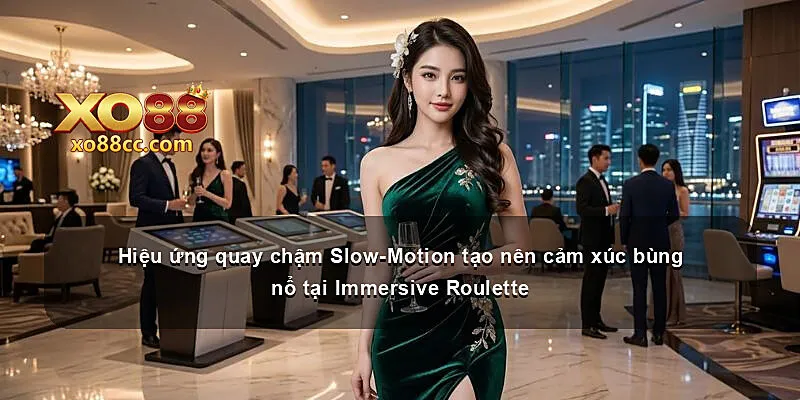 Hiệu ứng quay chậm Slow-Motion tạo nên cảm xúc bùng nổ tại Immersive Roulette
