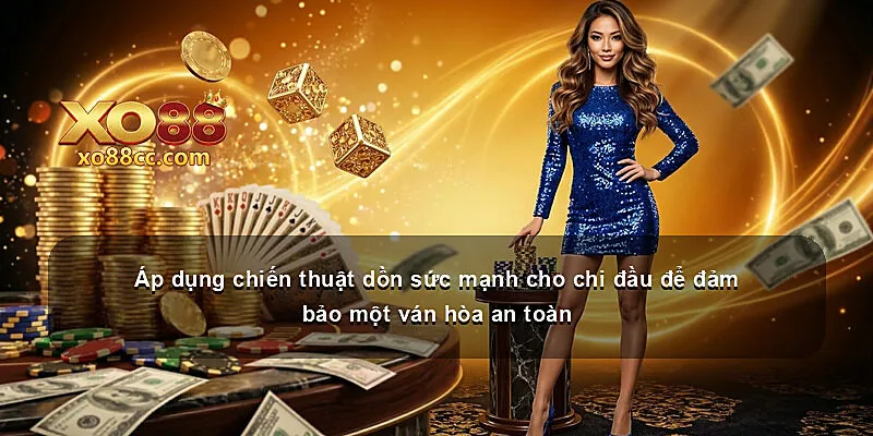 Áp dụng chiến thuật dồn sức mạnh cho chi đầu để đảm bảo một ván hòa an toàn