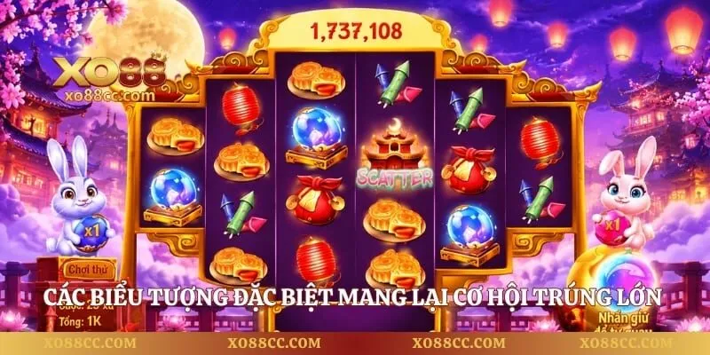 Vươn Tới Cung Trăng – Hành Trình Săn Jackpot Bùng Nổ 2 Các biểu tượng đặc biệt mang lại cơ hội trúng lớn trong game
